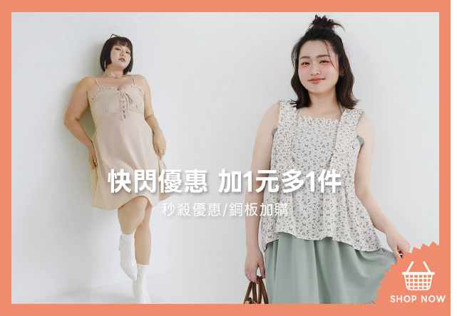 快閃優惠 加一元多一件