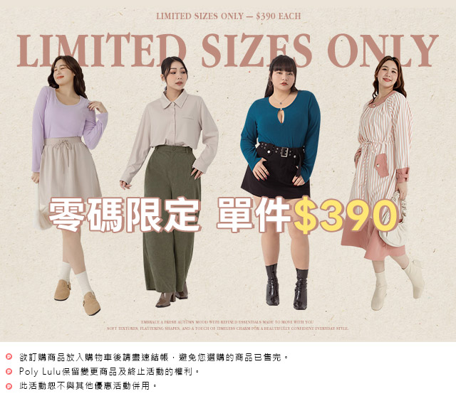 FLASH SALE 單件390