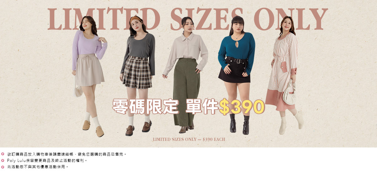 FLASH SALE 單件390